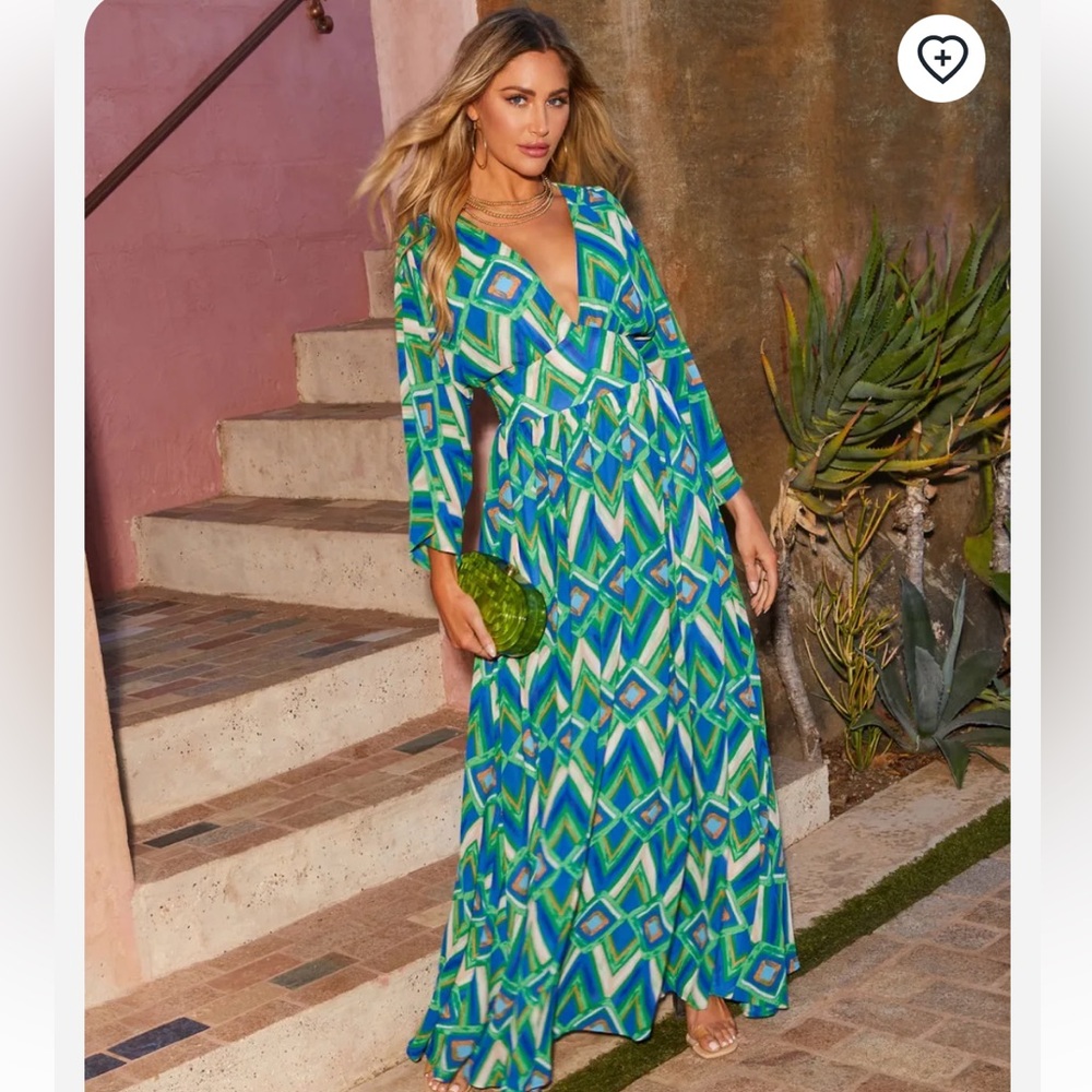 COAST AWAY PRINTED DRESS- VICI